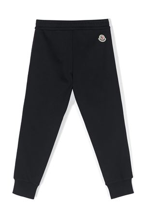 pantalone in cotone blu MONCLER KIDS | 8H00004809AG778